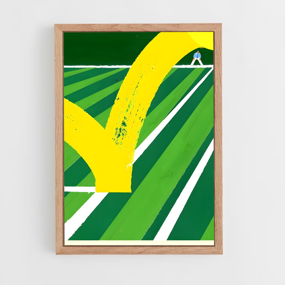 Poster Flèche Jaune à Wimbledon – affiche Tennis (vue 4)